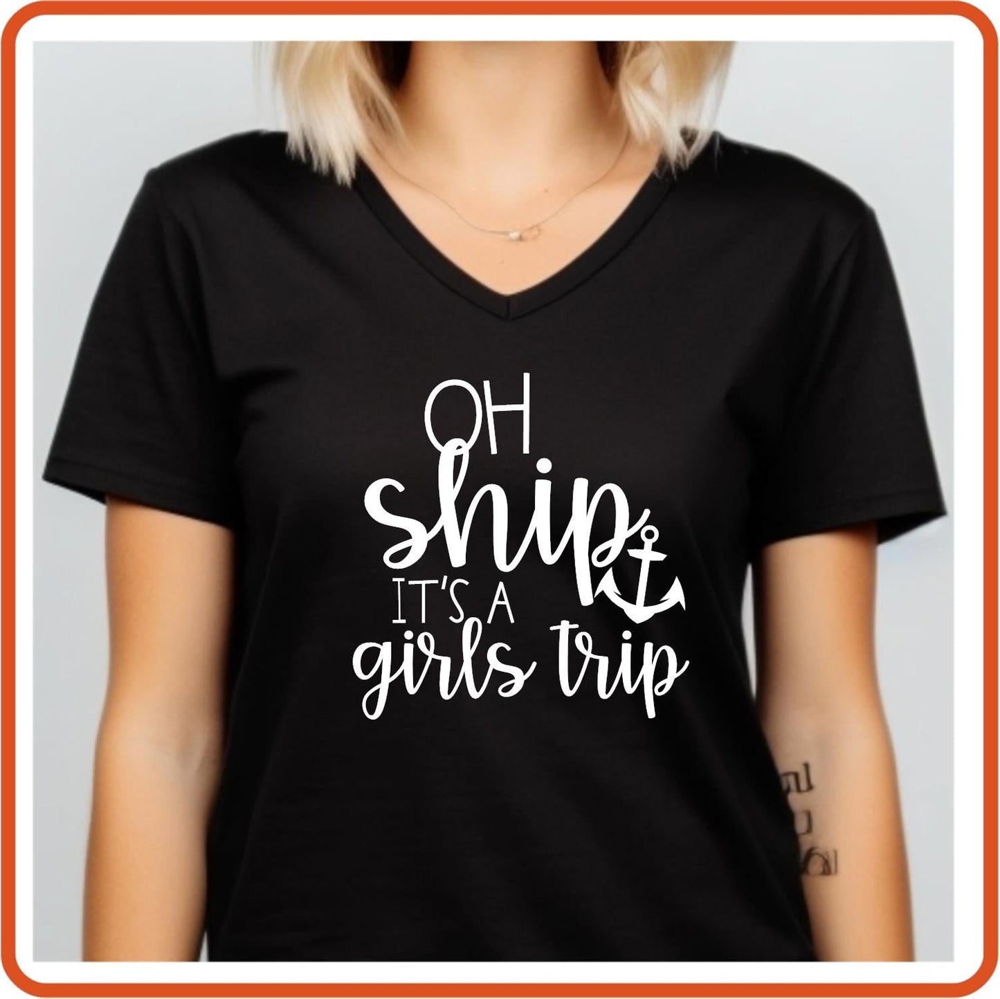 Oh Ship It's a Girls Trip Graphic T Shirt| Unisex | Vacation Shirts | SEC Apparel - secapparelonline