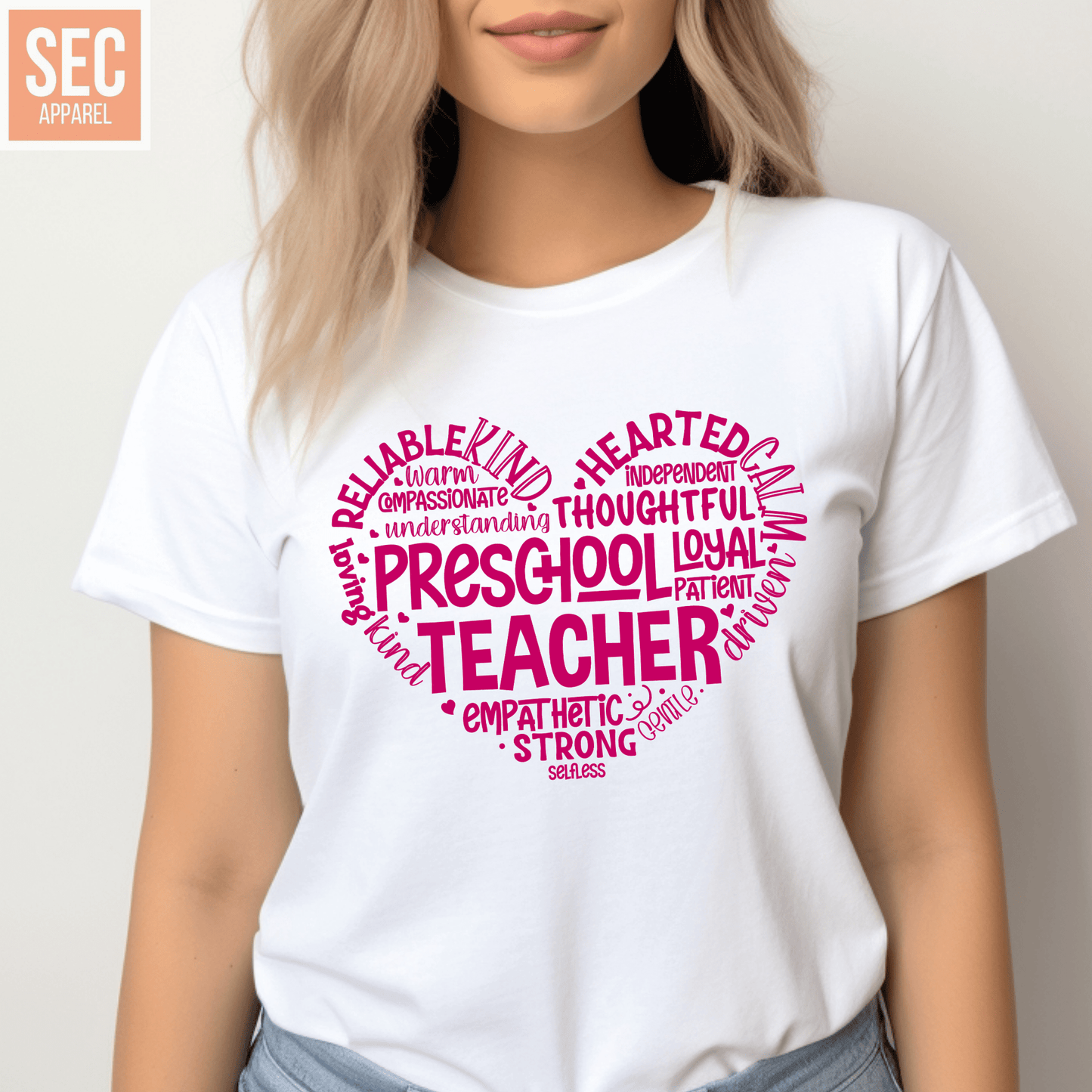 Pre School Teacher | Graphic T Shirts| Unisex | SEC Apparel - secapparelonline