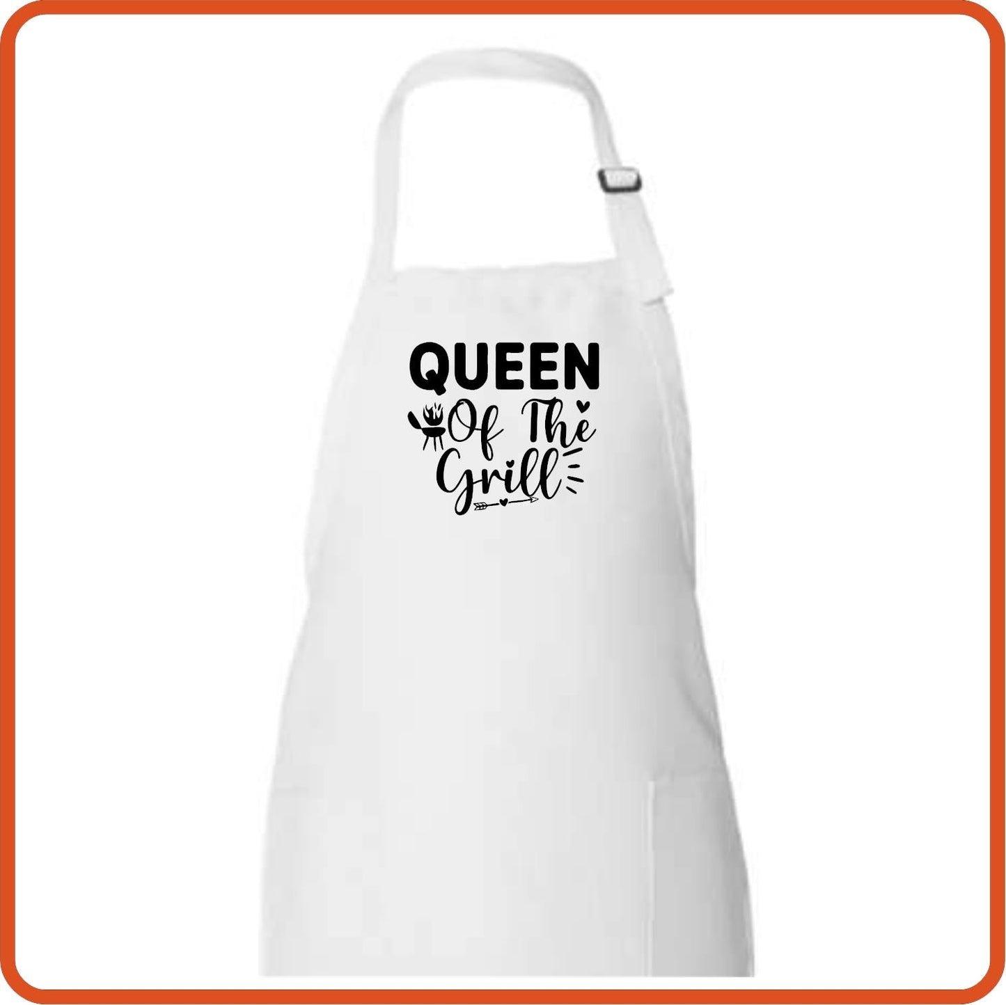 Queen of the Grill Full Length Apron by SEC Apparel - secapparelonline