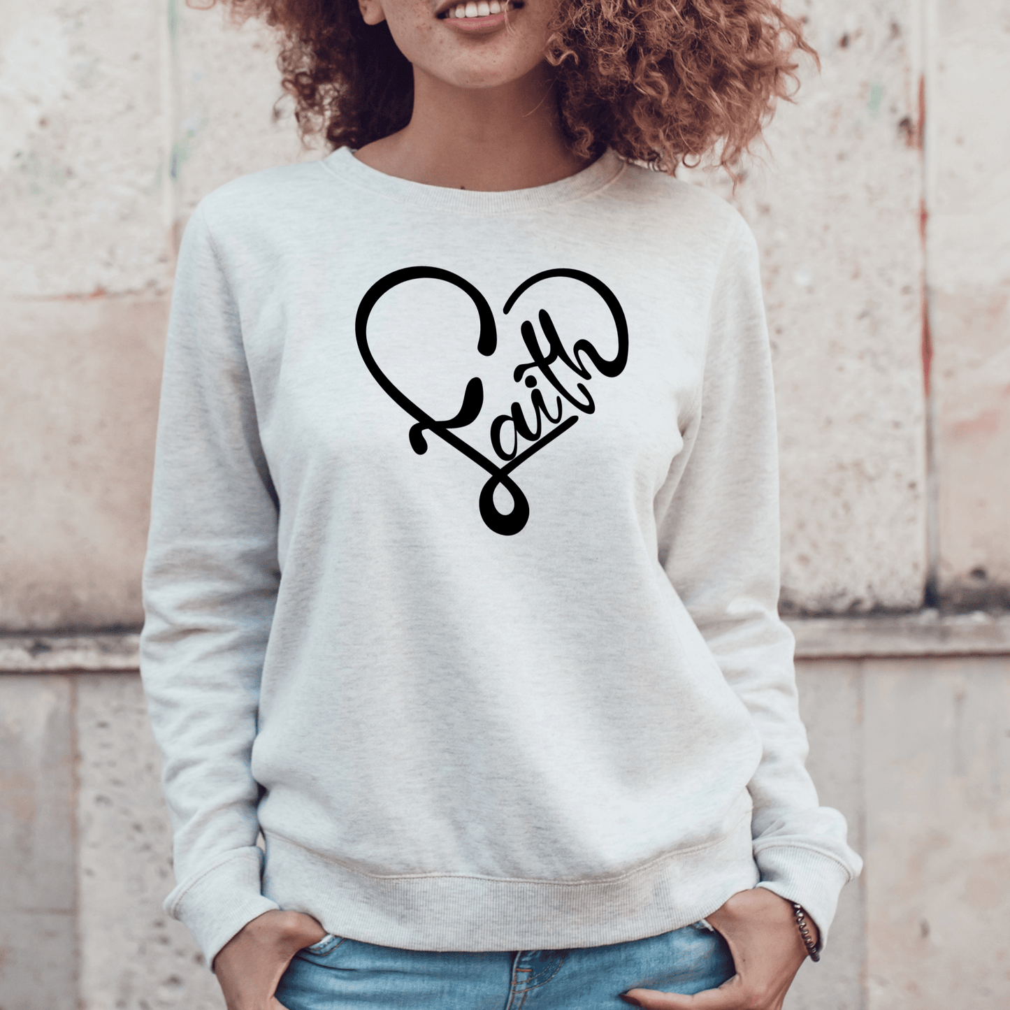 Religious Sweatshirt Hoodie | Unisex | SEC Apparel | Faith 1 - secapparelonline