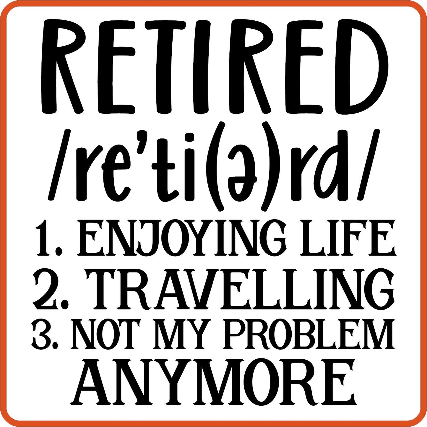 Retired | Retirement Iron On Decals Patches by SEC Apparel
