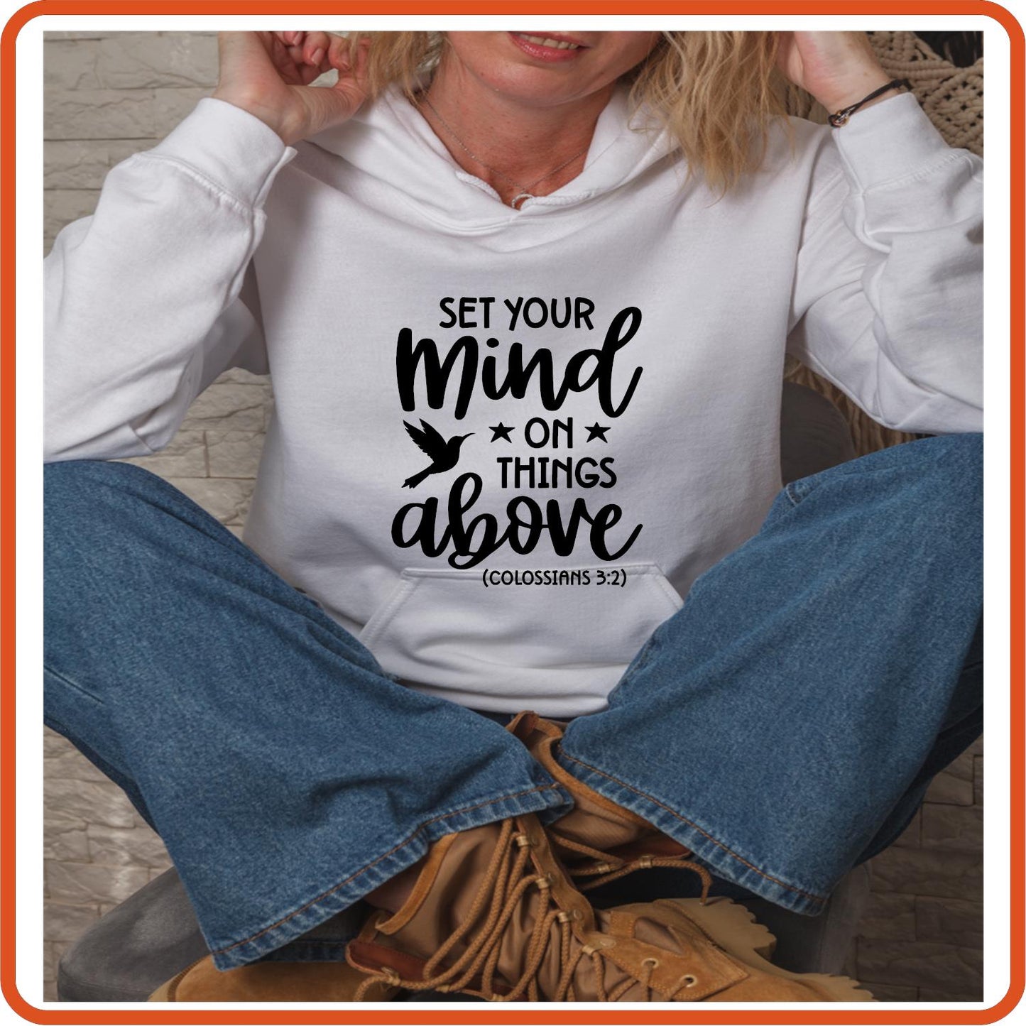 Set Your Mind On Things | Bible | Religious Iron On Decals Patches by SEC Apparel - secapparelonline