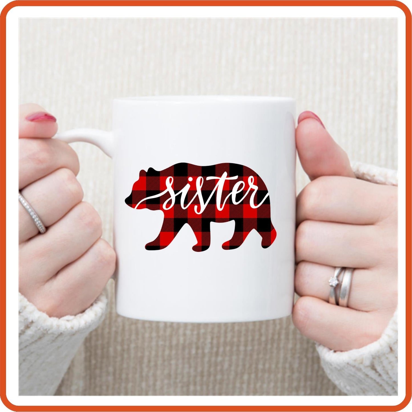Sister | Bear | Family Mugs - 11oz Coffee Mug by SEC Apparel - secapparelonline