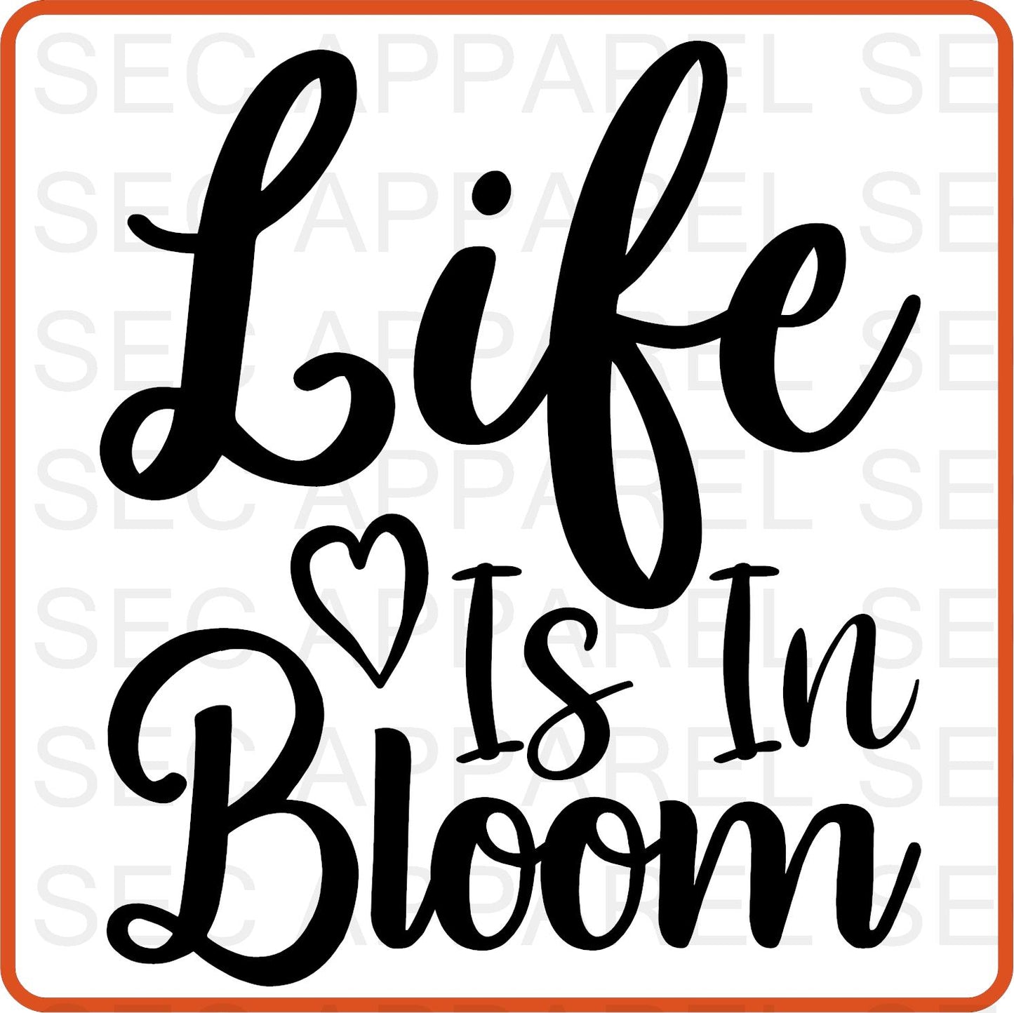 Spring Iron On Decals Patches transfers vinyl for shirts, clothing | Life Is In Bloom