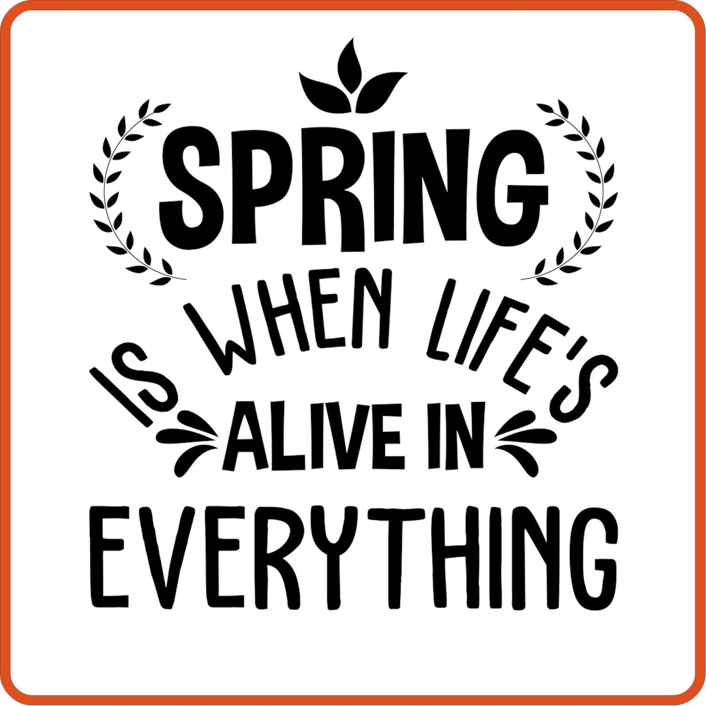 Spring Iron On Decals Patches transfers vinyl for shirts, clothing | Spring Is When Life's Alive