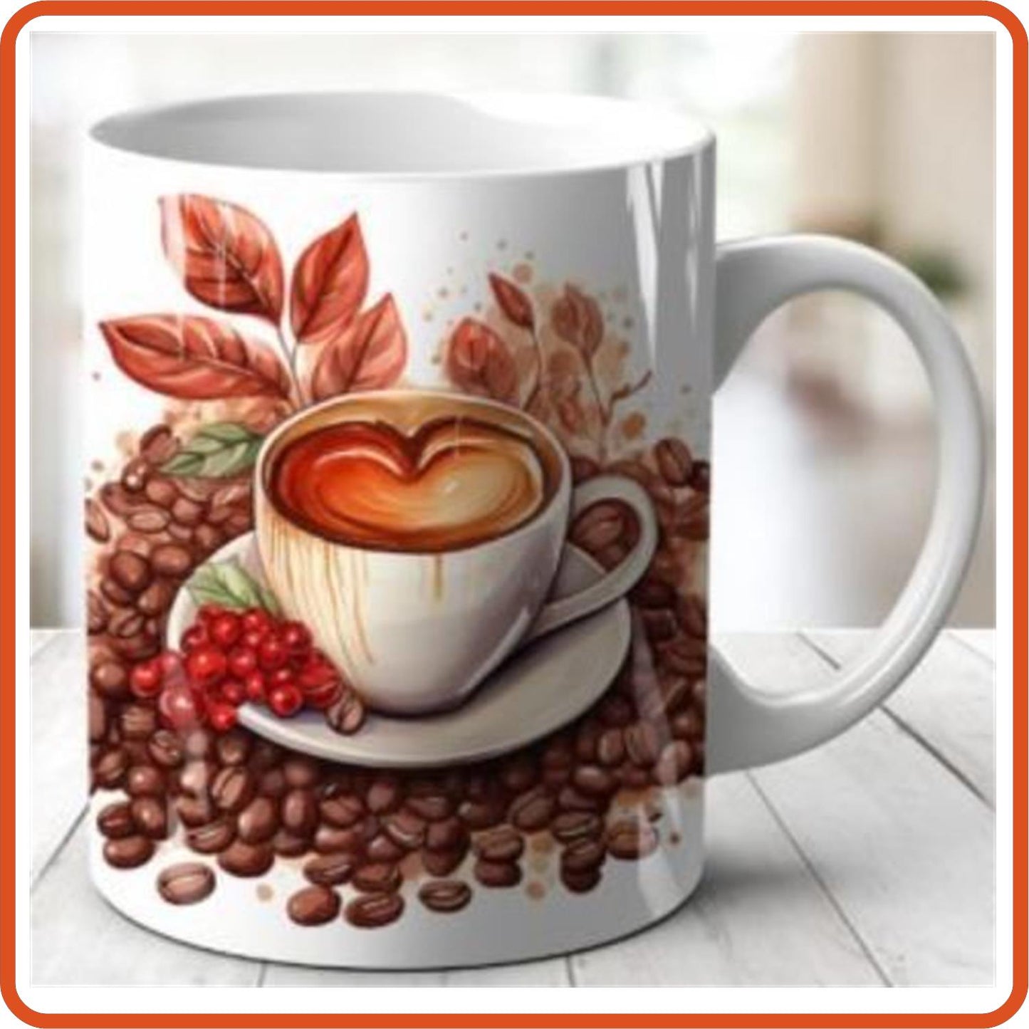 Valentine Coffee Beans Mug | Valentines Mugs - 11oz Mug by SEC Apparel - secapparelonline