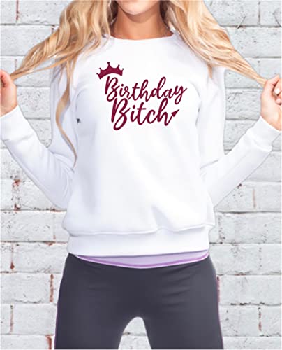 SEC Apparel Birthday Bitch Iron On Patches Decals Transfers Applique Letters for t Shirts Fabric Clothing | - secapparelonline