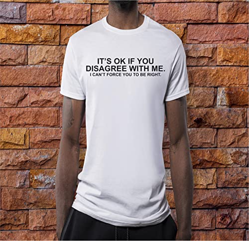 SEC Apparel Funny Quotes Iron On Patches Decals Transfers Applique Letters for t Shirts Fabric Clothing | Disagree with Me - secapparelonline