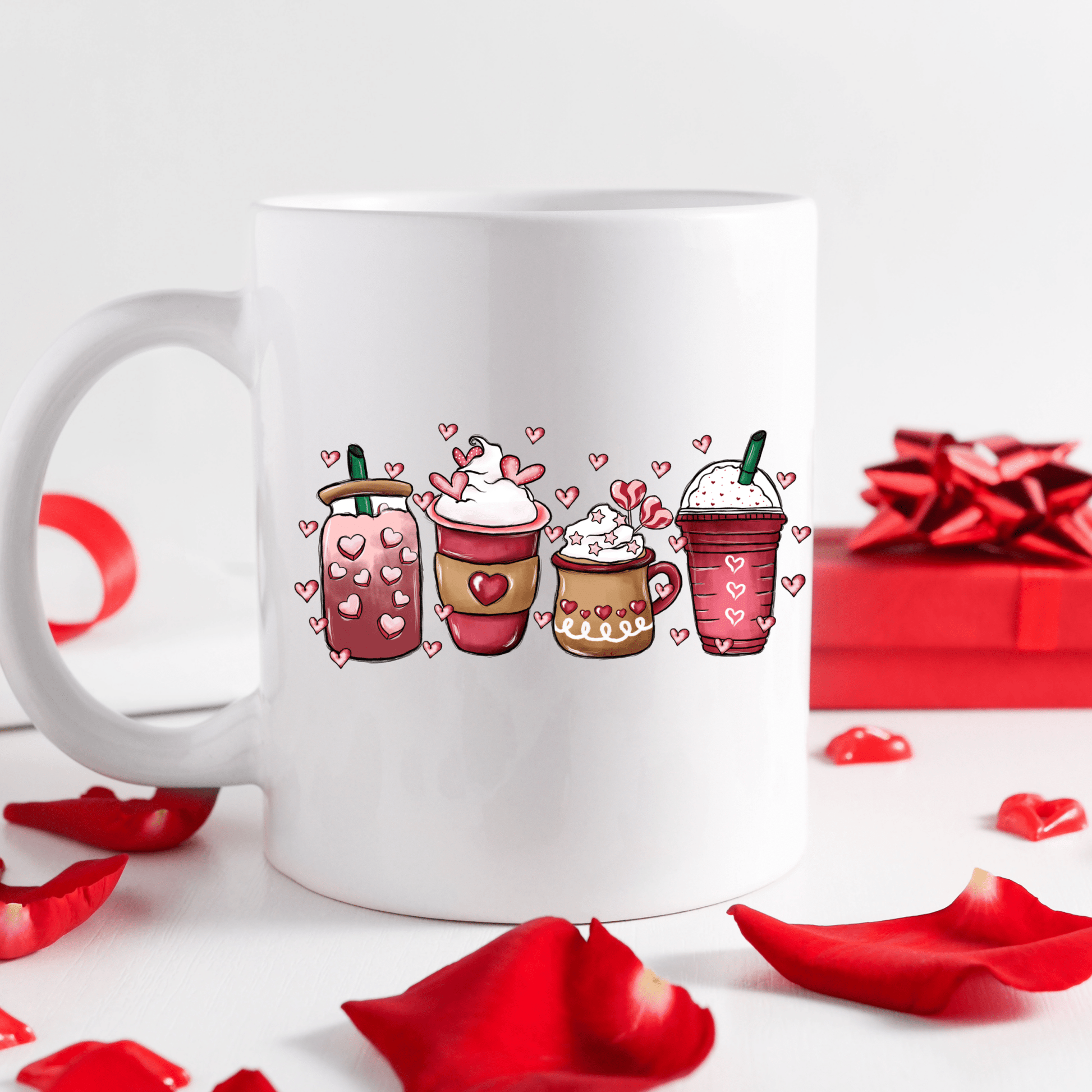 4 mugs | Valentines Mugs - 11oz Coffee Mug | Gifts | SEC Apparel - secapparelonline