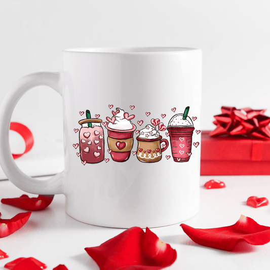 4 mugs | Valentines Mugs - 11oz Coffee Mug | Gifts | SEC Apparel - secapparelonline