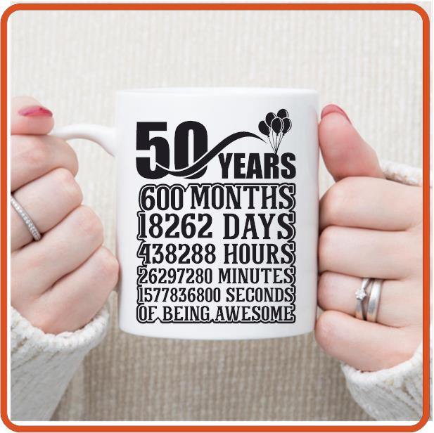 50th Birthday - 11oz Mug by SEC Apparel - secapparelonline