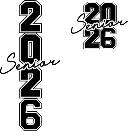 Senior 2026 HTV Iron-On Vinyl – Custom Heat Transfer for Class of 2026 Shirts, Hoodies, & DIY Graduation Crafts