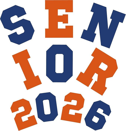 4" Custom Iron-On Letters for Senior Jeans – Personalize Denim, Jackets & More!