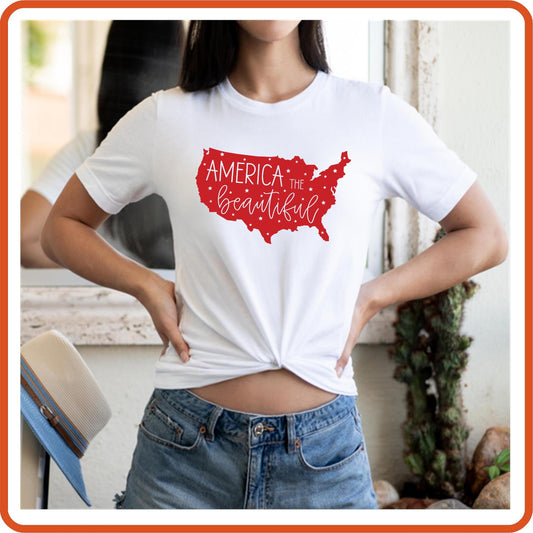 America the Beautiful | 4th of July Shirts by SEC Apparel