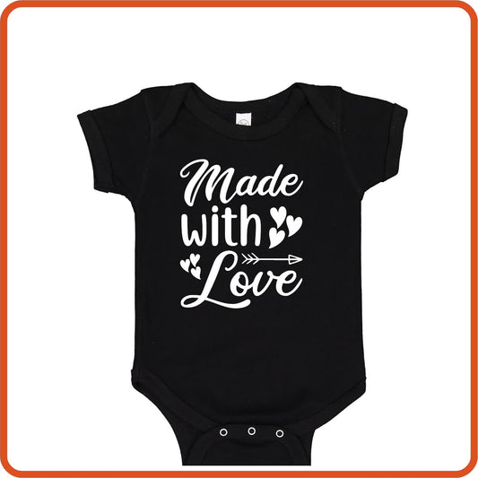 Made with Love | New Baby Shirt Bodysuit Onesies by SEC Apparel