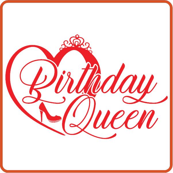 Birthday Queen Iron On Transfers Decals Patches Vinyl for T Shirts Fabric Clothing