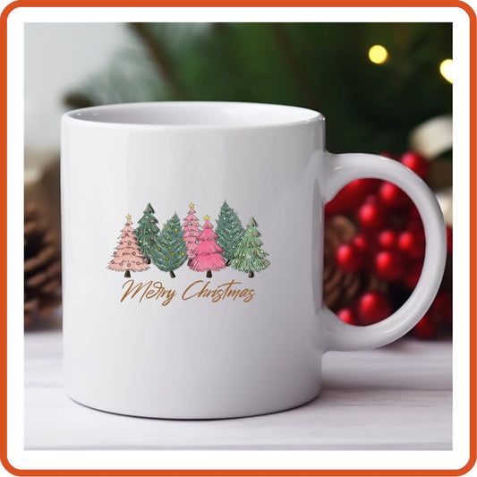 Christmas Mugs -11oz Coffee Mug | Holiday Gift | SEC Apparel | Pine Tree