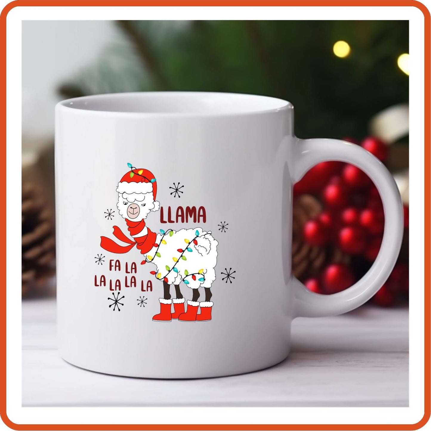 Christmas Mugs -11oz Coffee Mug | Holiday Gift | SEC Apparel | LLAMA