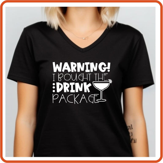 Warning I brought the drink Graphic T Shirt| Unisex | Vacation Shirts | SEC Apparel