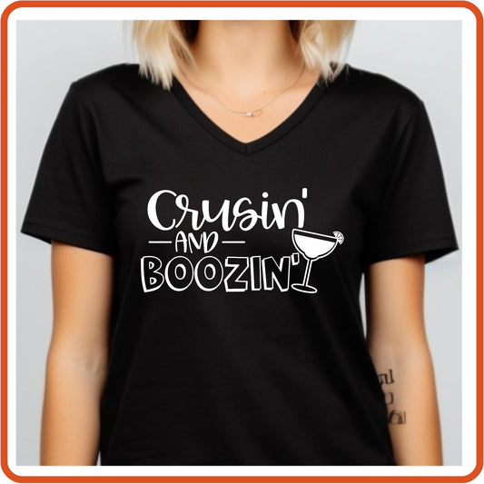 Cruising and boozing Graphic T Shirt| Unisex | Vacation Shirts | SEC Apparel