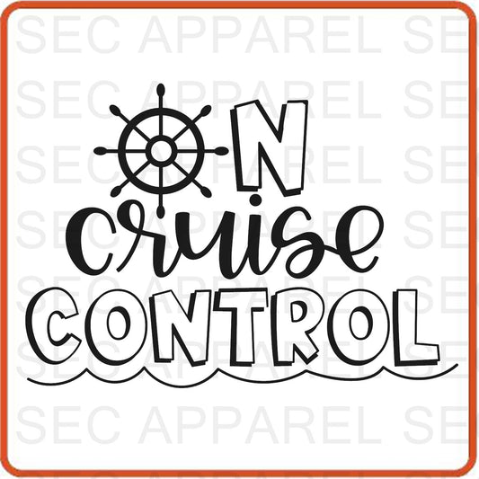 Cruise Vacation Iron On Decals Patches transfers vinyl  for shirts, clothing | On Cruise Control