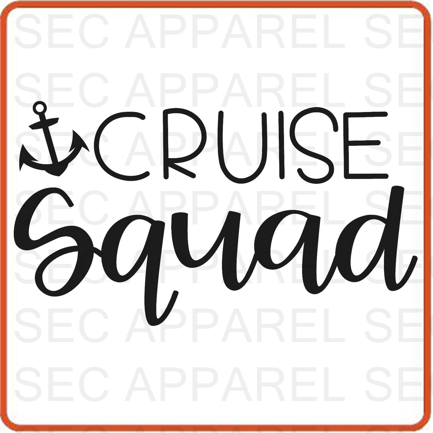 Cruise Vacation Iron On Decals Patches transfers vinyl  for shirts, clothing | Cruise Squad