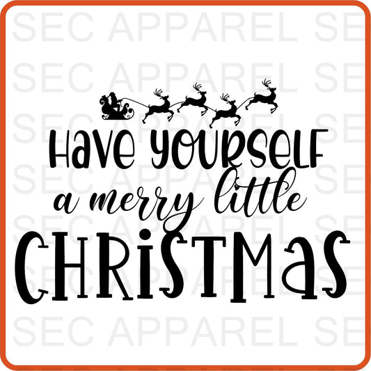 Christmas Iron On Decals Patches transfers vinyl  for shirts, clothing | SEC Apparel | Have Yourself a merry