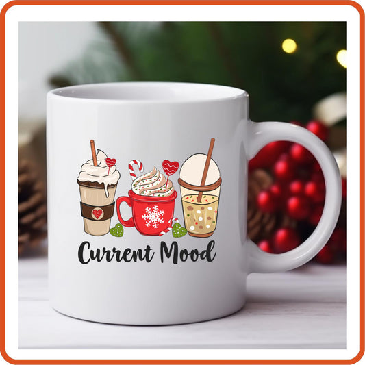 Christmas Mugs -11oz Coffee Mug | Holiday Gift | SEC Apparel | Current Mood