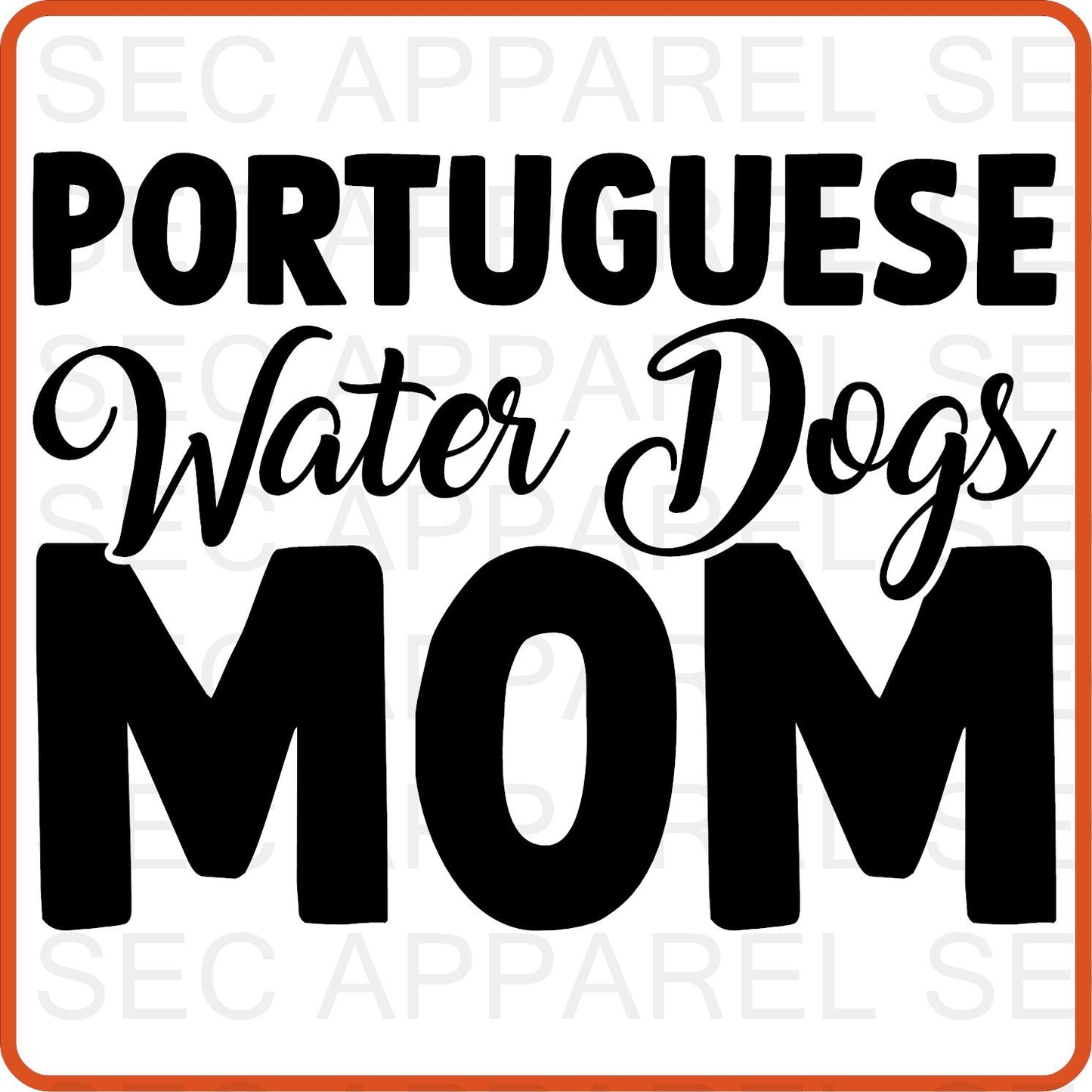 Dog Iron On Decals Patches transfers vinyl  for shirts, clothing | Pets Lover | Portuguese Water Dog Mom