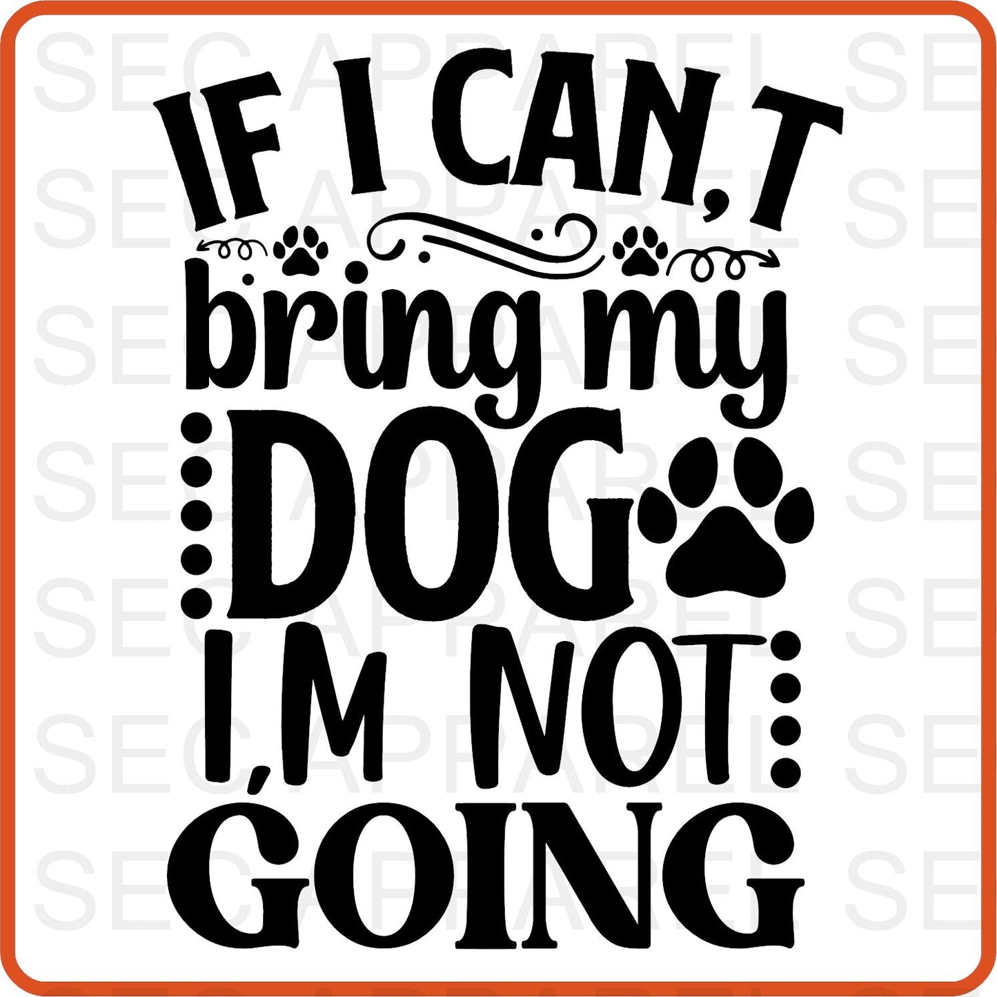 Dog Iron On Decals Patches transfers vinyl  for shirts, clothing | Pets Lover | If I Can't Bring My Dog