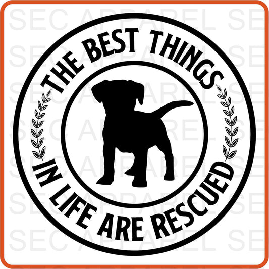 Dog Iron On Decals Patches transfers vinyl  for shirts, clothing | Pets Lover | The Best Things In Life Are Rescued