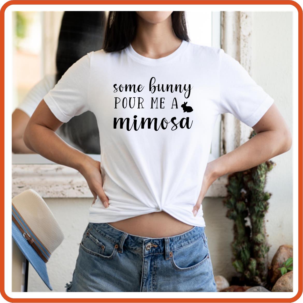 Easter Graphic T-shirts | Easter Shirts | SEC Apparel | Some Bunny Pour me a mimosa