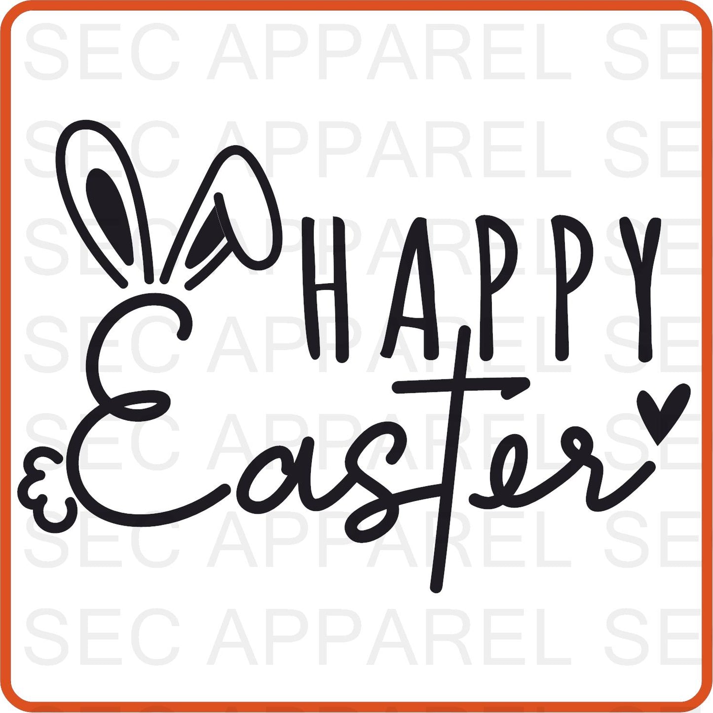 Easter Iron On Decals Patches transfers vinyl  for shirts, clothing | Happy Easter 1