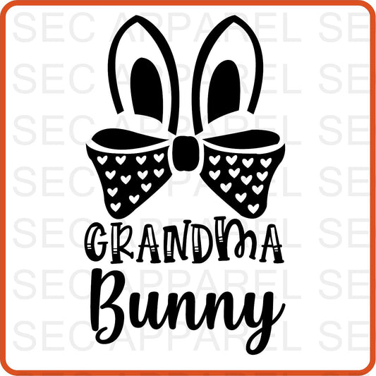 Easter Iron On Decals Patches transfers vinyl  for shirts, clothing | Bunny Family| Grandma