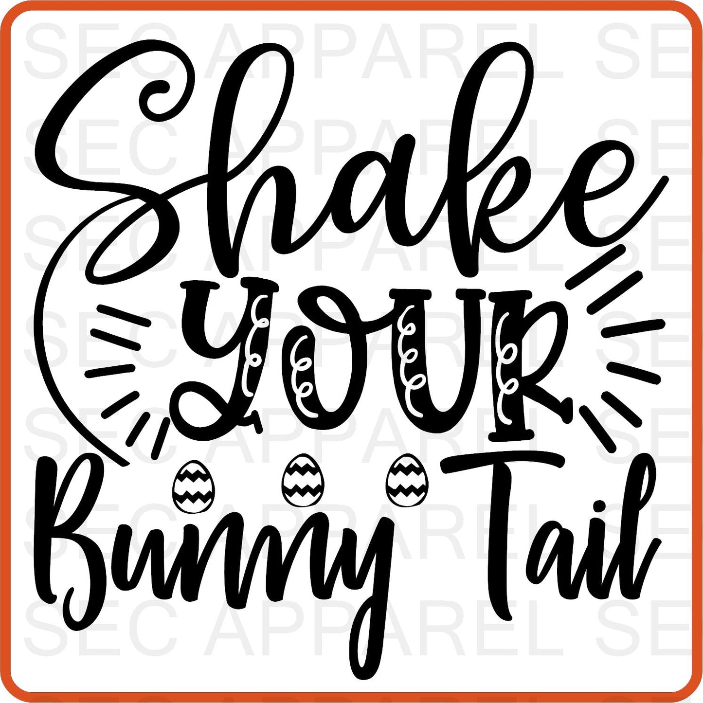 Easter Iron On Decals Patches transfers vinyl  for shirts, clothing | Shake Your Bunny Tail