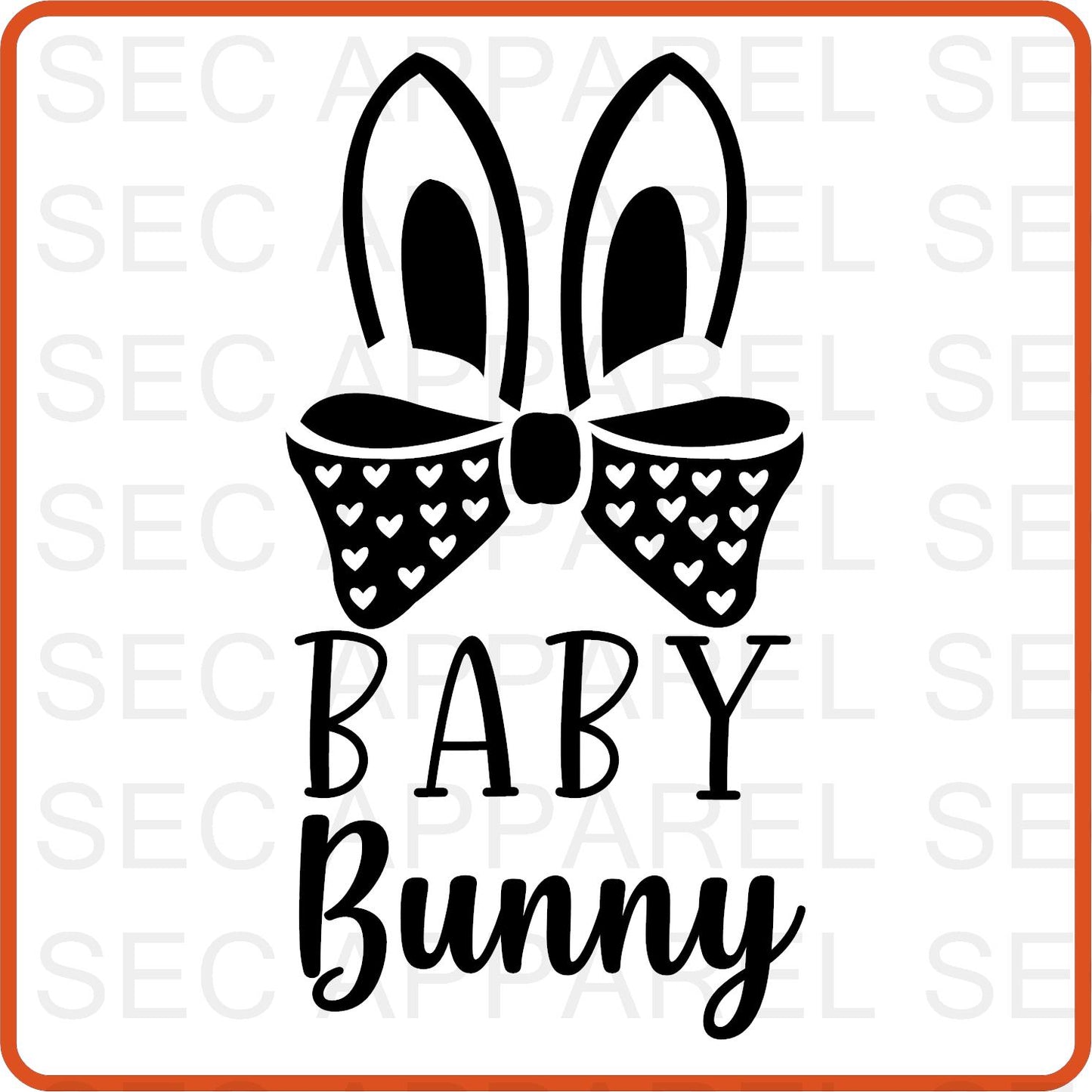 Easter Iron On Decals Patches transfers vinyl  for shirts, clothing | Bunny Family | Baby