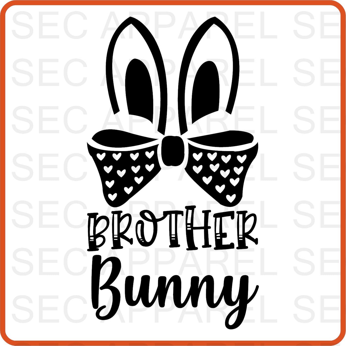 Easter Iron On Decals Patches transfers vinyl  for shirts, clothing | Bunny Family | Brother