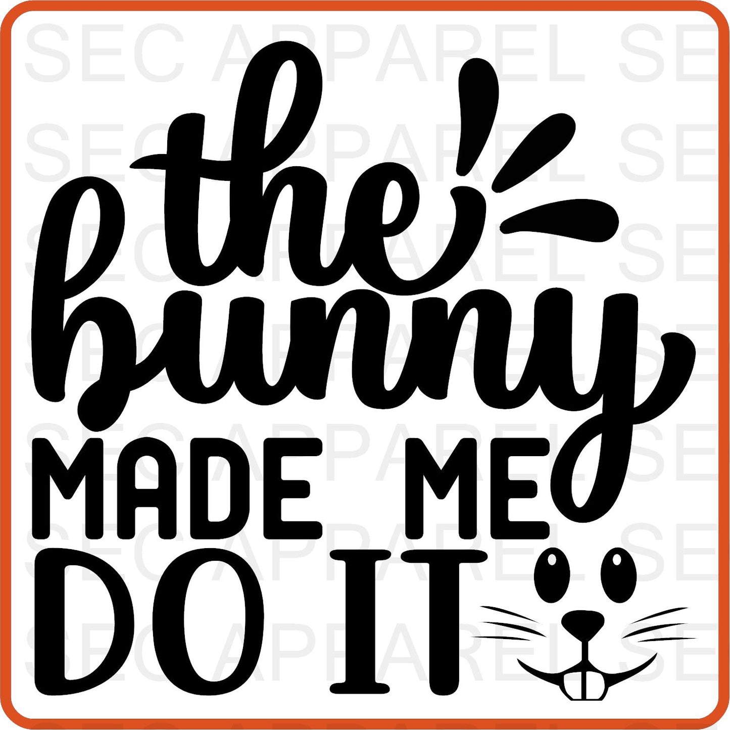 Easter Iron On Decals Patches transfers vinyl  for shirts, clothing | The Bunny Made Me Do It