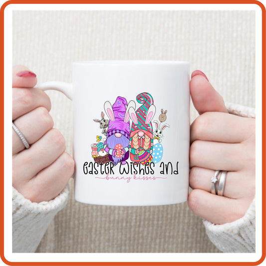 Easter Mugs -11oz Coffee Mug |  Gift | SEC Apparel | Easter Wishes and Bunny