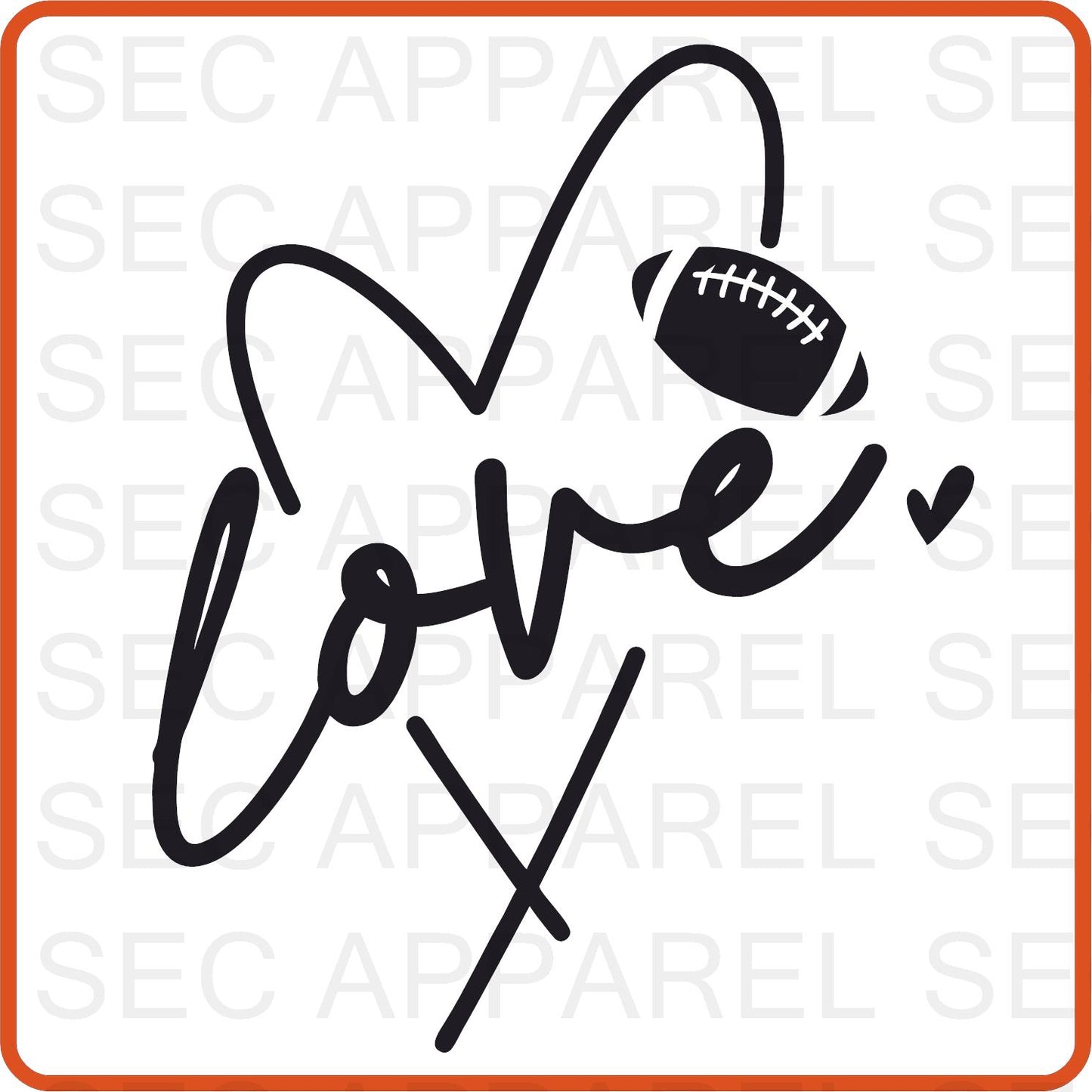 Football Iron On Decals Patches transfers vinyl  for shirts, clothing | Sport Fan| Love