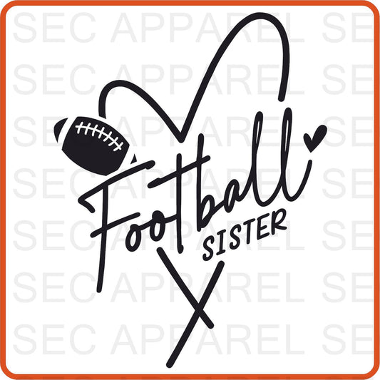 Football Iron On Decals Patches transfers vinyl  for shirts, clothing | Sport Fan| Sister