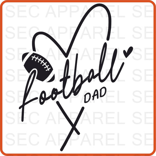 Football Iron On Decals Patches transfers vinyl  for shirts, clothing | Sport Fan| Dad