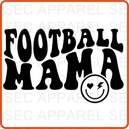 Football Mama Iron On Decals Patches transfers vinyl  for shirts, clothing | Sport Fan|