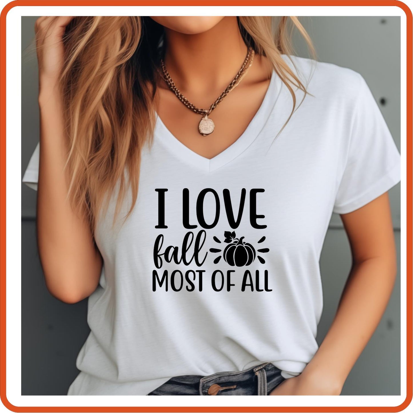 I Love Fall Most of All | Fall Shirts | T-Shirts by SEC Apparel