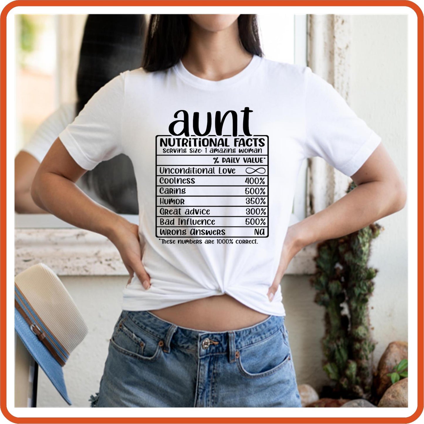 Aunt Nutritional Facts | Family Shirts | T-Shirts by SEC Apparel