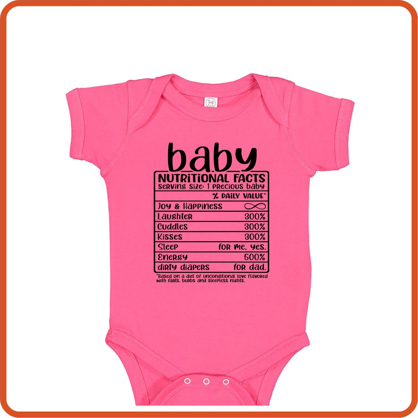 Baby Nutritional Facts | Family Shirts | T-Shirts by SEC Apparel