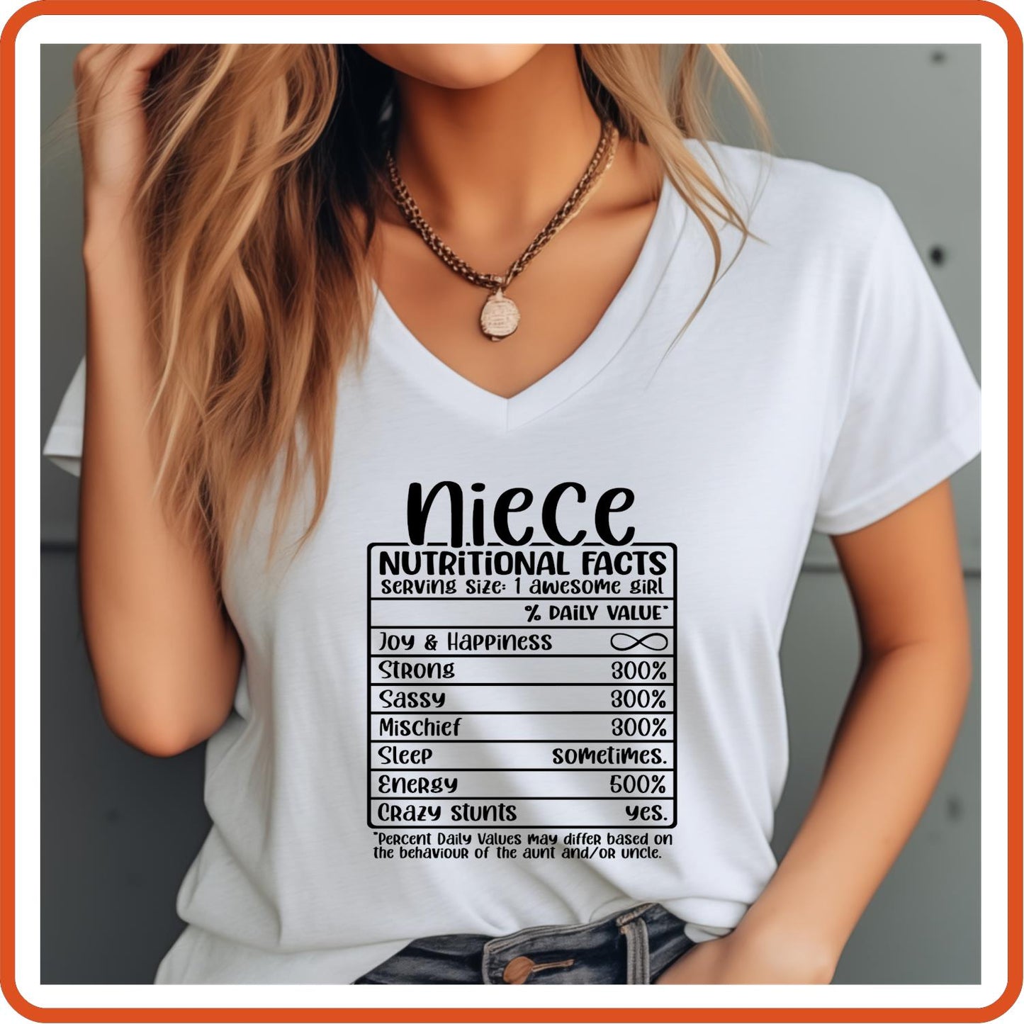 Niece Nutritional Facts | Family Shirts | T-Shirts by SEC Apparel