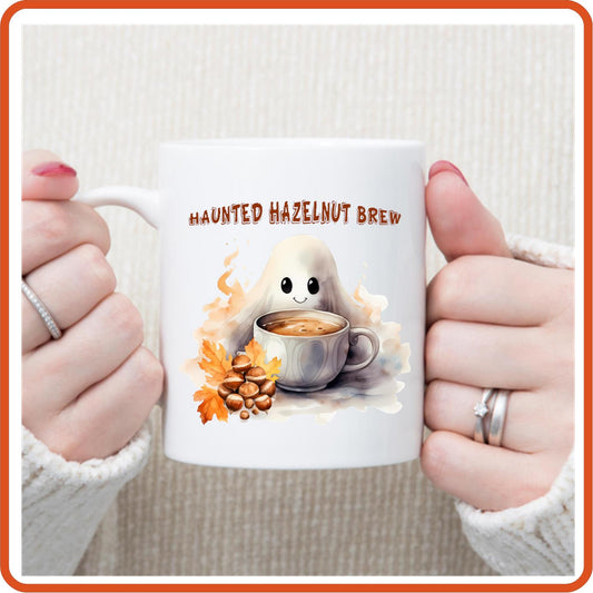 Halloween Mugs -11oz Coffee Mug | SEC Apparel | Haunted Hazelnut Brew