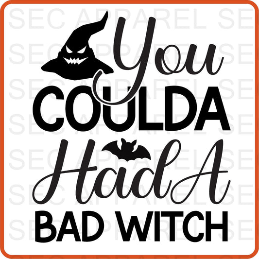 Halloween Iron On Decals Patches for shirts, clothing |SEC Apparel | You Coulda Had A Bad Witch