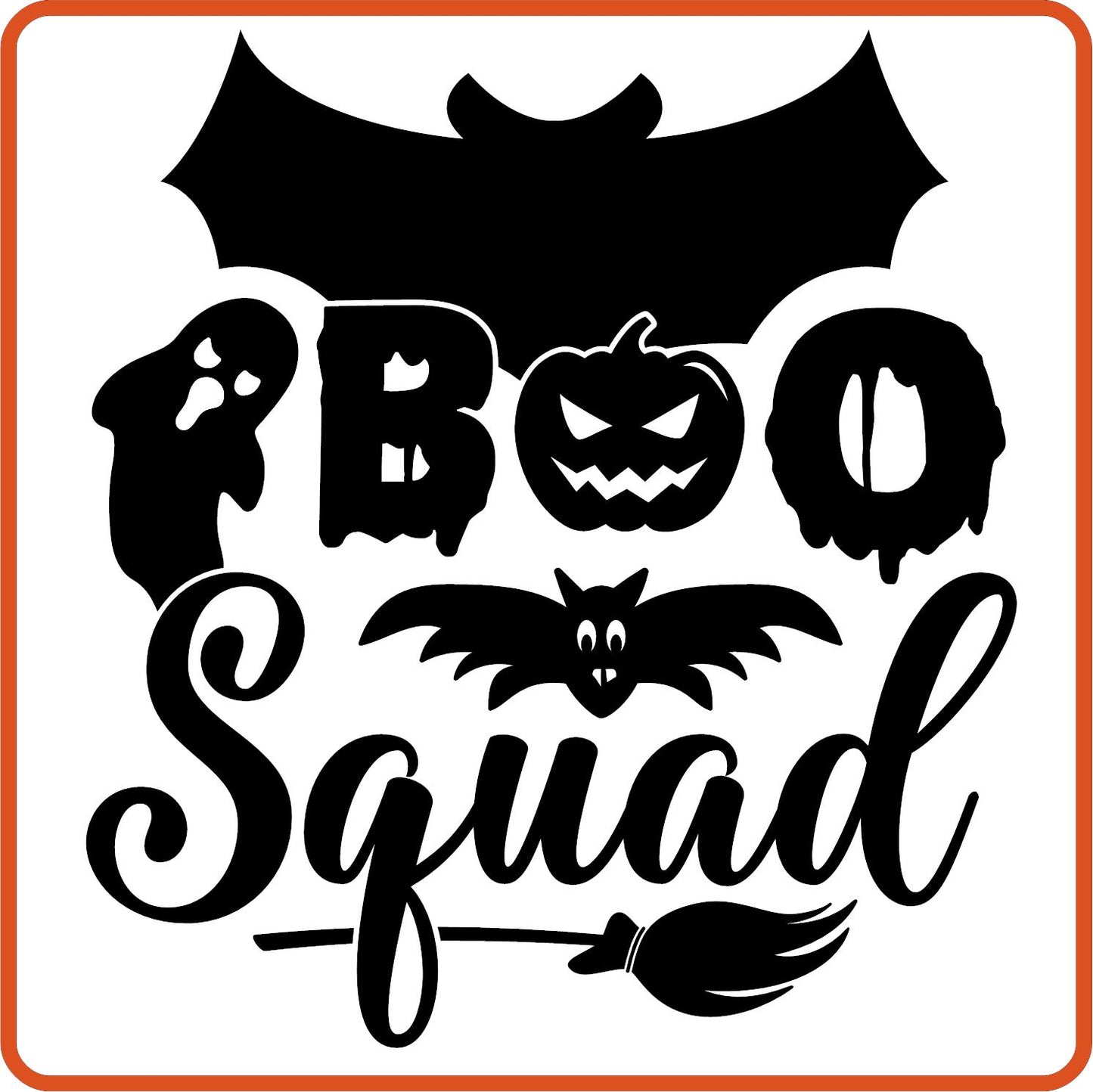 Halloween Iron On Decals Patches by SEC Apparel | Boo Squad